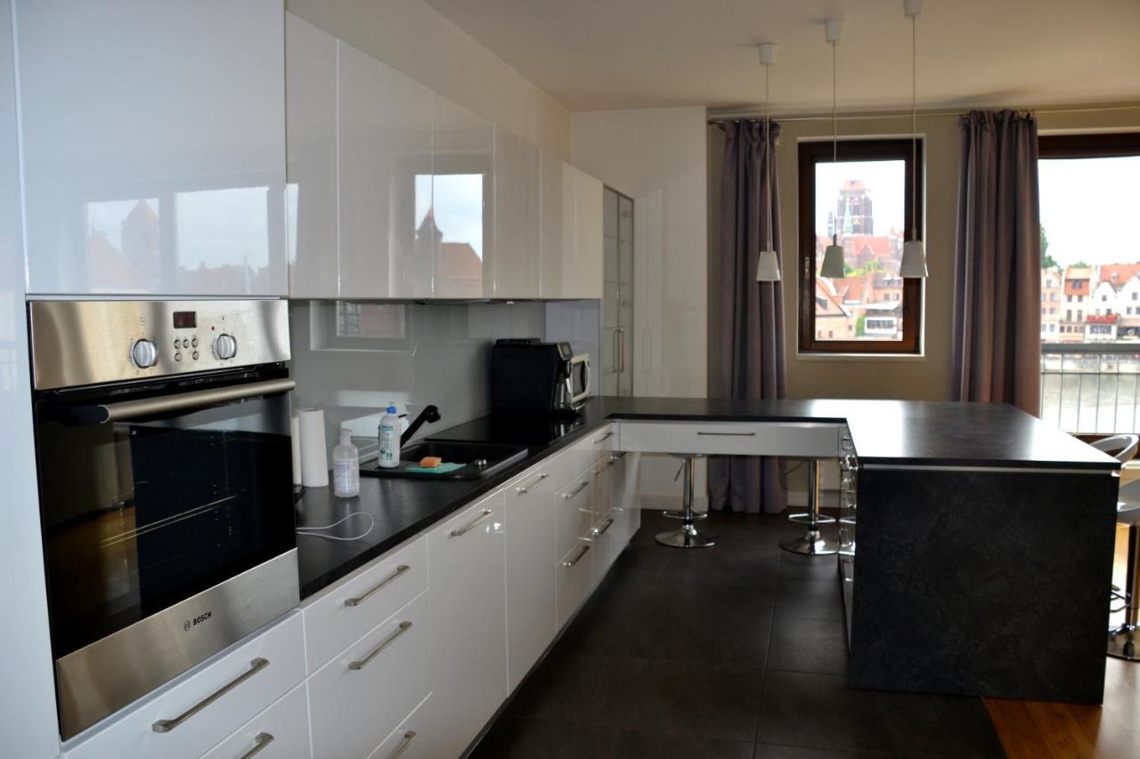 Apartamenty Centrum Nad Motlawa Z Widokiem Na Patio Z Balkonem Gdańsk Exteriör bild